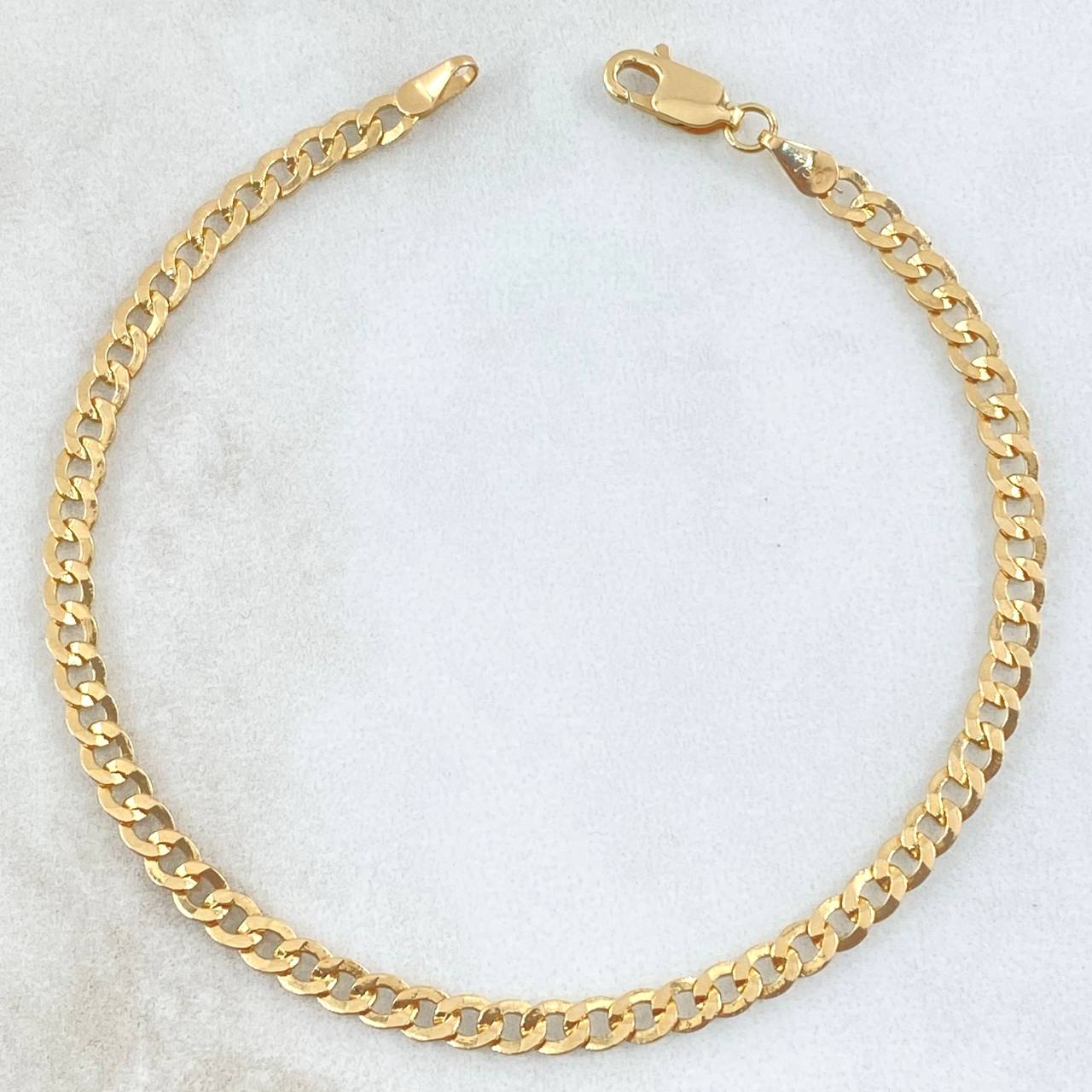Cuban Links Bracelet 4.45gr / 21cm / 4mm Yellow Gold +0 18K