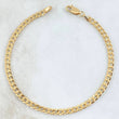 Cuban Links Bracelet 4.45gr / 21cm / 4mm Yellow Gold +0 18K