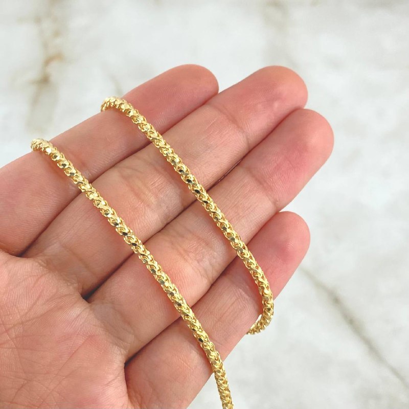 Cadena Geo Franco 20gr / 50cm / 2.5mm Oro Amarillo +4 18K ©
