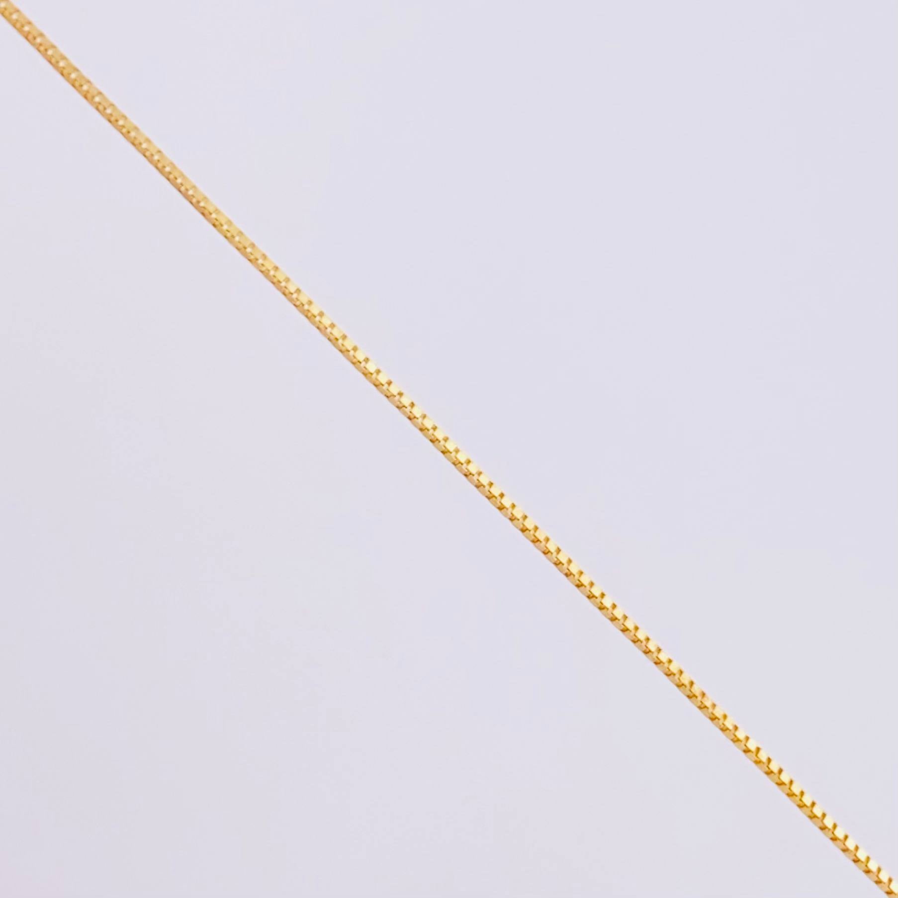 Set Cadena Veneciana + Dije Sencillo Lagrima Esmeralda 19 Pts / 1.05 g / 17 3/4 in Oro Amarillo 18K