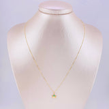 Set Cadena Veneciana + Dije Moño Esmeralda 6 Pts / 1.2 g / 17 3/4 in Oro Amarillo 18K