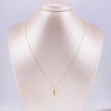 Set Cadena Veneciana + Dije Gc Esmeralda Pts 6 / 1.15 g / 17 3/4 in Oro Amarillo 18K