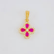 Dije Flor Trebol Tupido 1.15g / 3/4 in Oro Amarillo 18K