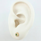 Topos Circulo Tupido 1g / in / 5.4mm Oro Amarillo 18K