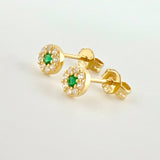 Topos Circulo Tupido 1g / in / 5.4mm Oro Amarillo 18K