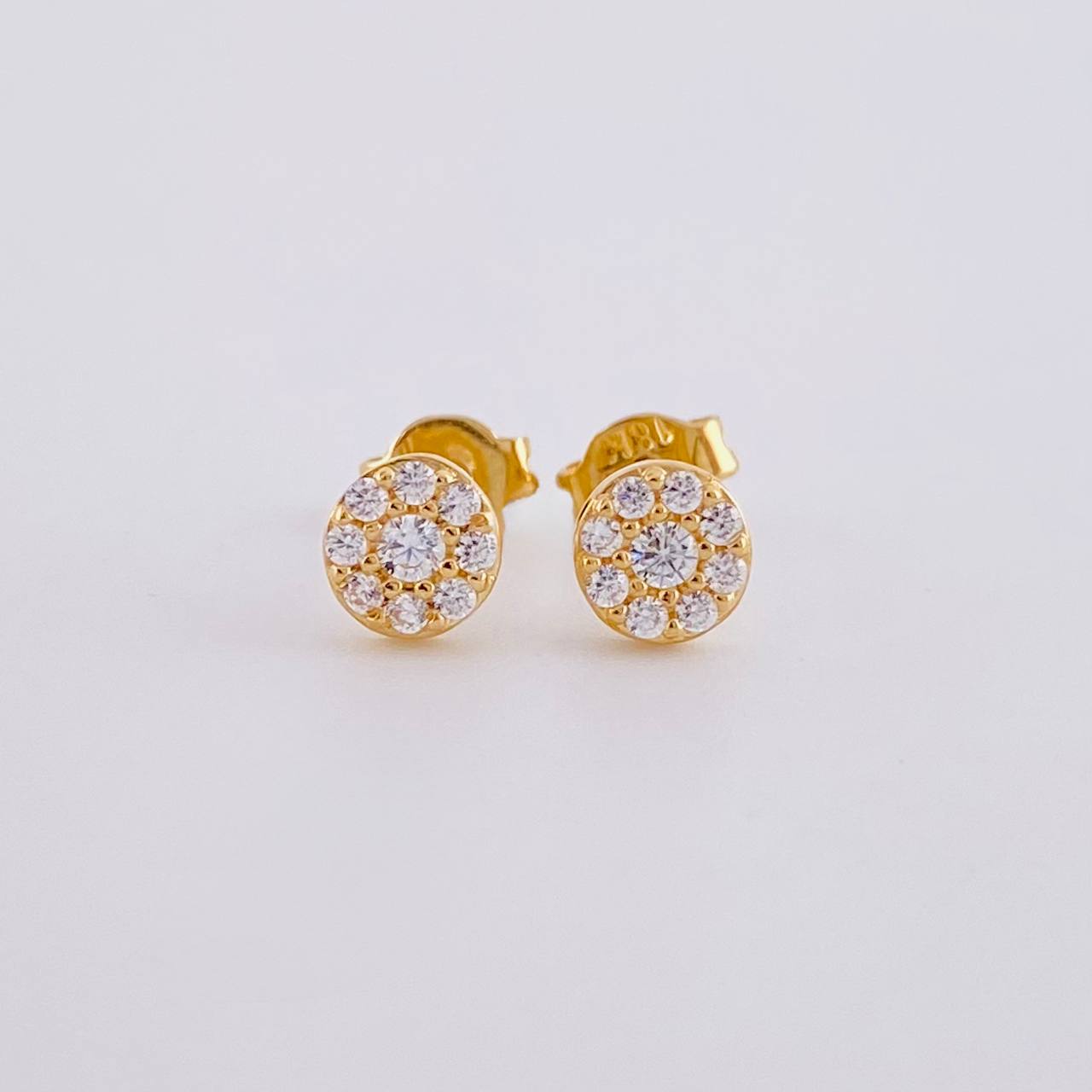 Topos Circular tupido 1.05g / in / 5.3mm Oro Amarillo 18K