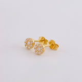Topos Circular tupido 1.05g / in / 5.3mm Oro Amarillo 18K
