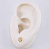 Topos Circular tupido 1.05g / in / 5.3mm Oro Amarillo 18K
