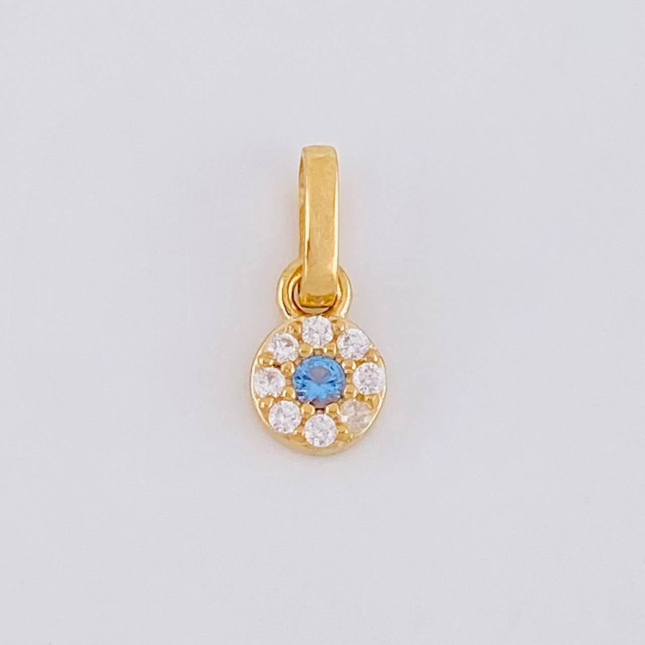 Pendant Circular Dense 0.45g / 1/2 in Yellow Gold 18K