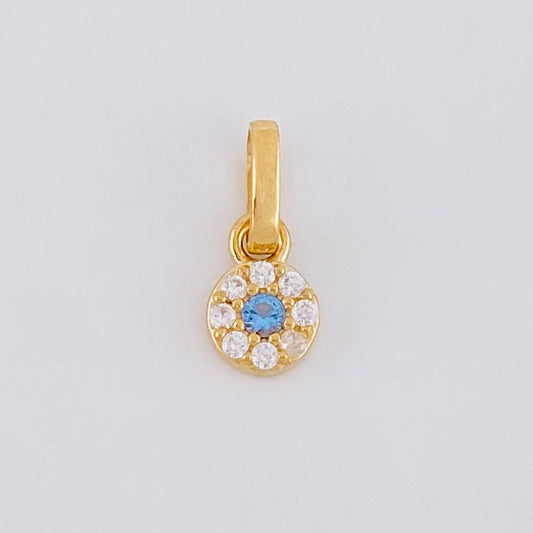 Dije Circular Tupido 0.45g / 1/2 in Oro Amarillo 18K