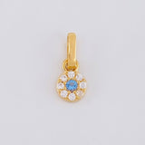 Pendant Circular Dense 0.45g / 1/2 in Yellow Gold 18K