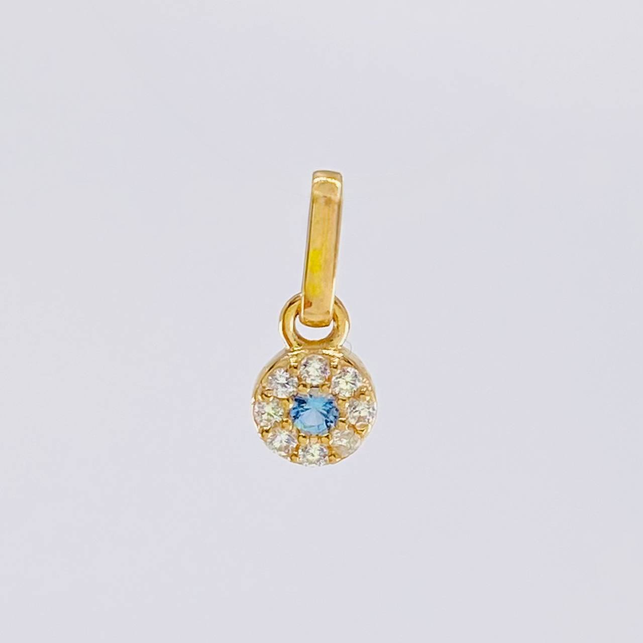 Pendant Circular Dense 0.45g / 1/2 in Yellow Gold 18K