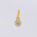Pendant Circular Dense 0.45g / 1/2 in Yellow Gold 18K