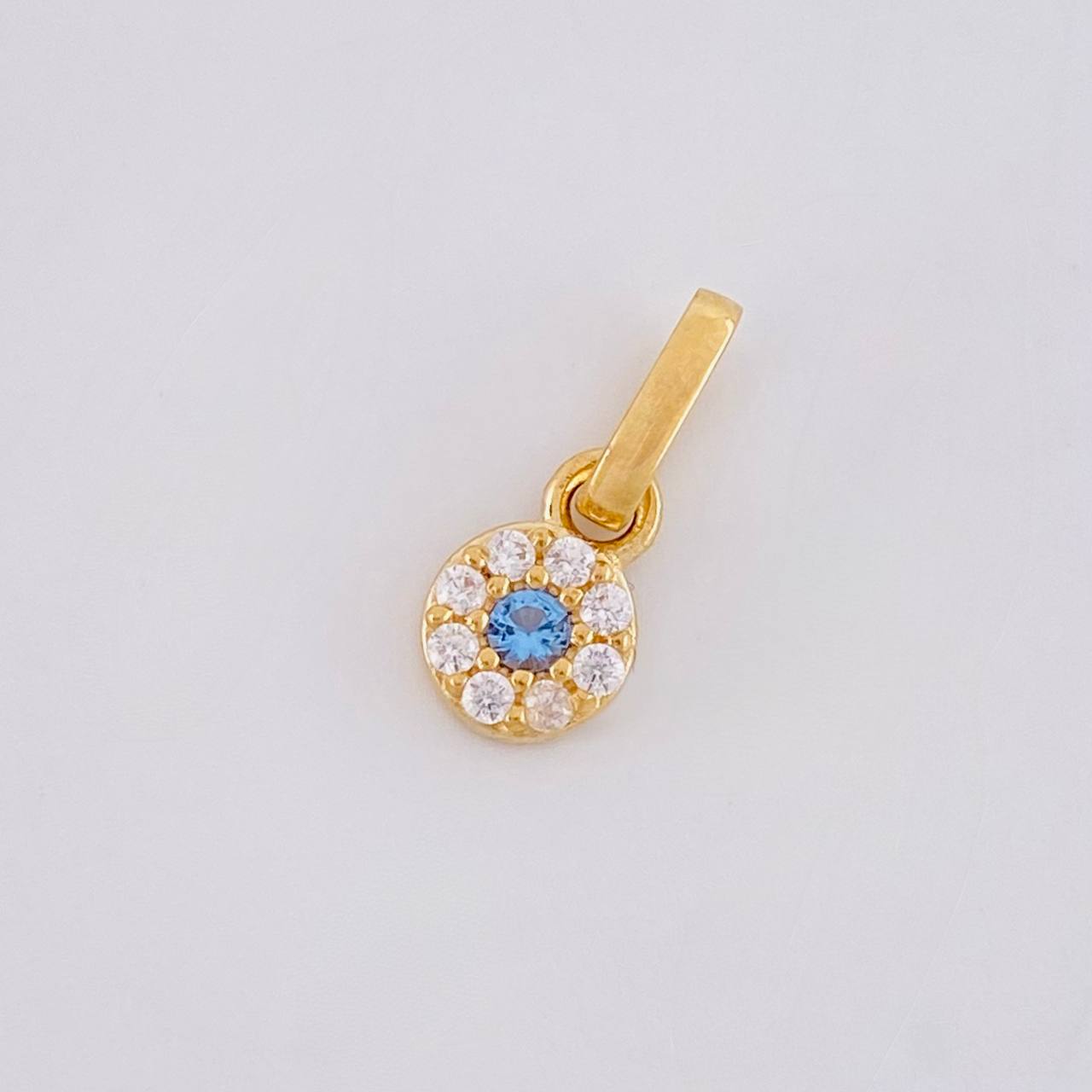 Pendant Circular Dense 0.45g / 1/2 in Yellow Gold 18K