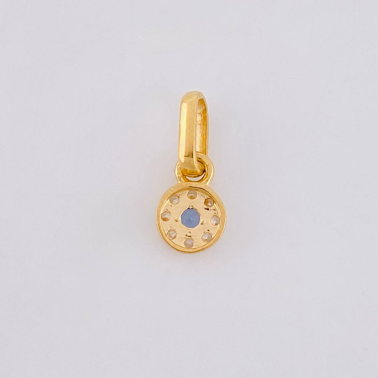 Pendant Circular Dense 0.45g / 1/2 in Yellow Gold 18K