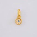 Pendant Circular Dense 0.45g / 1/2 in Yellow Gold 18K