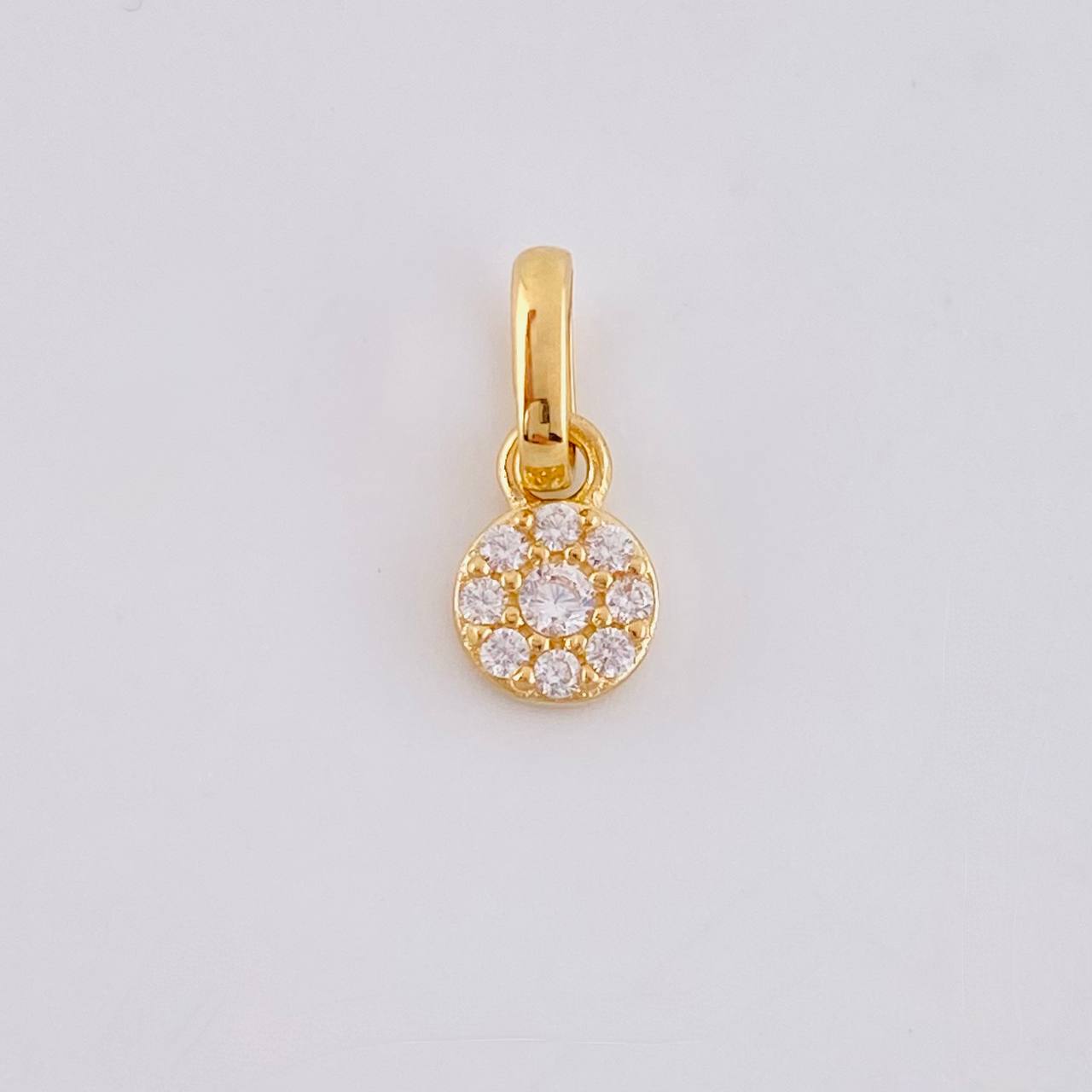 Pendant Circular Dense 0.45g / 1/2 in Yellow Gold 18K