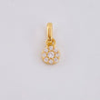 Pendant Circular Dense 0.45g / 1/2 in Yellow Gold 18K