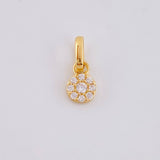 Pendant Circular Dense 0.45g / 1/2 in Yellow Gold 18K