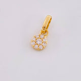 Pendant Circular Dense 0.45g / 1/2 in Yellow Gold 18K