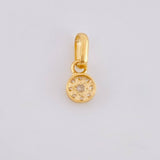 Pendant Circular Dense 0.45g / 1/2 in Yellow Gold 18K