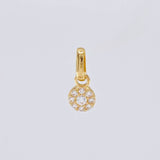 Pendant Circular Dense 0.45g / 1/2 in Yellow Gold 18K