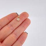 Pendant Circular Dense 0.45g / 1/2 in Yellow Gold 18K
