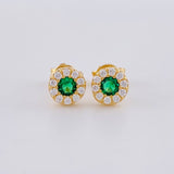 Topos Circular Tupido 1g / in / 5.3mm Oro Amarillo 18K