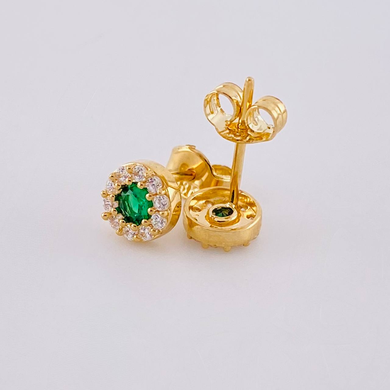 Topos Circular Tupido 1g / in / 5.3mm Oro Amarillo 18K