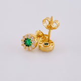 Topos Circular Tupido 1g / in / 5.3mm Oro Amarillo 18K