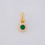 Pendant Circular Dense 0.45g / 1/2 in Yellow Gold 18K
