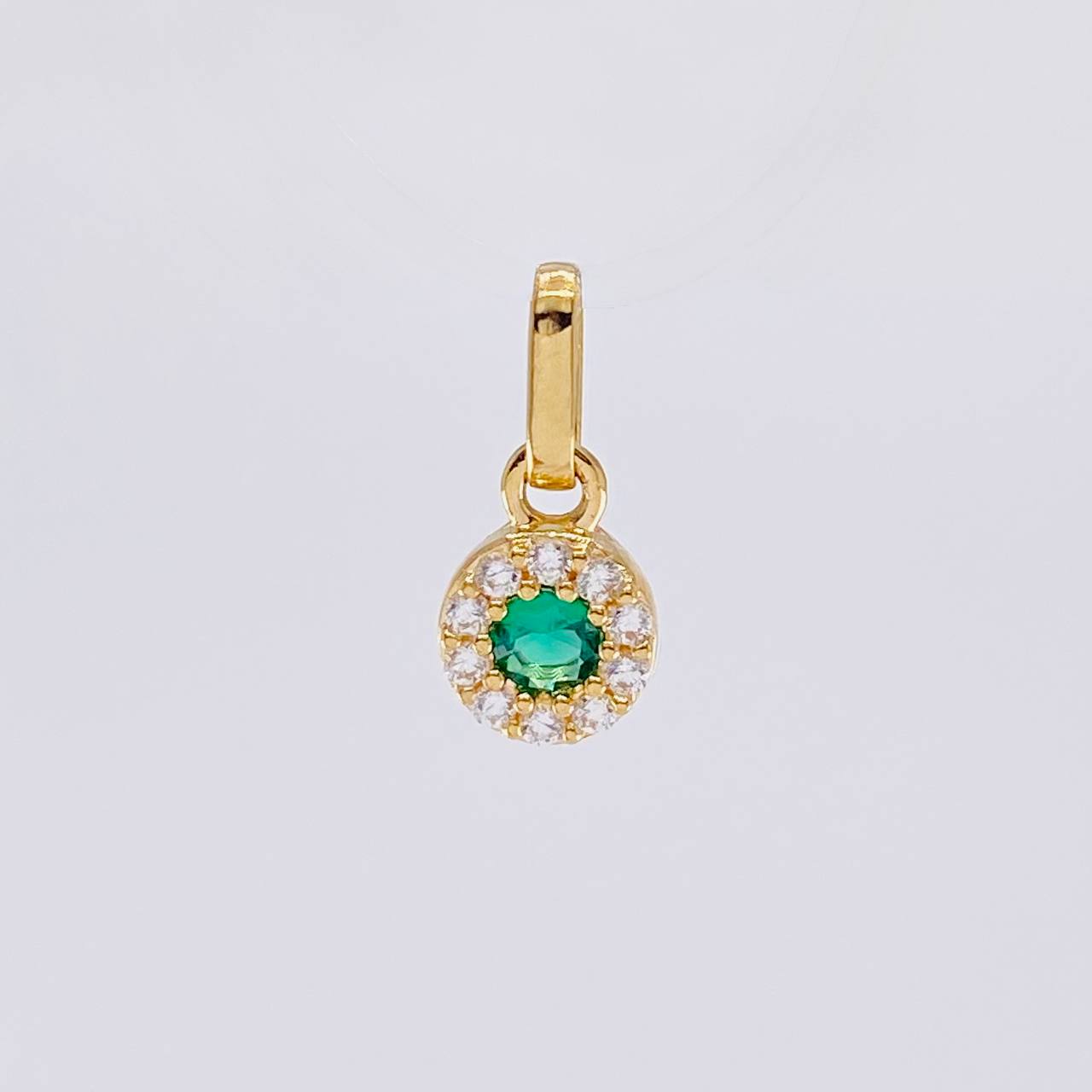 Pendant Circular Dense 0.45g / 1/2 in Yellow Gold 18K