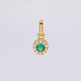 Pendant Circular Dense 0.45g / 1/2 in Yellow Gold 18K