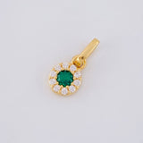Pendant Circular Dense 0.45g / 1/2 in Yellow Gold 18K