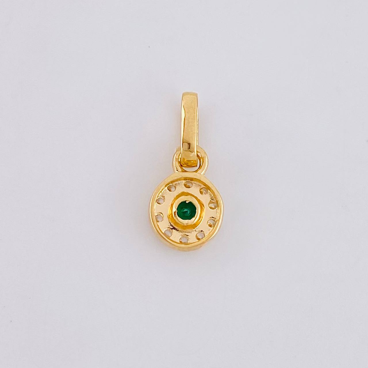 Pendant Circular Dense 0.45g / 1/2 in Yellow Gold 18K