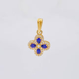 Dije Flor Trebol Tupido 1.2g / 3/4 in Oro Amarillo 18K