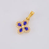 Dije Flor Trebol Tupido 1.2g / 3/4 in Oro Amarillo 18K