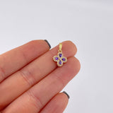 Dije Flor Trebol Tupido 1.2g / 3/4 in Oro Amarillo 18K