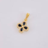 Dije Flor Trebol Tupido 1.1g / 3/4 in Oro Amarillo 18K