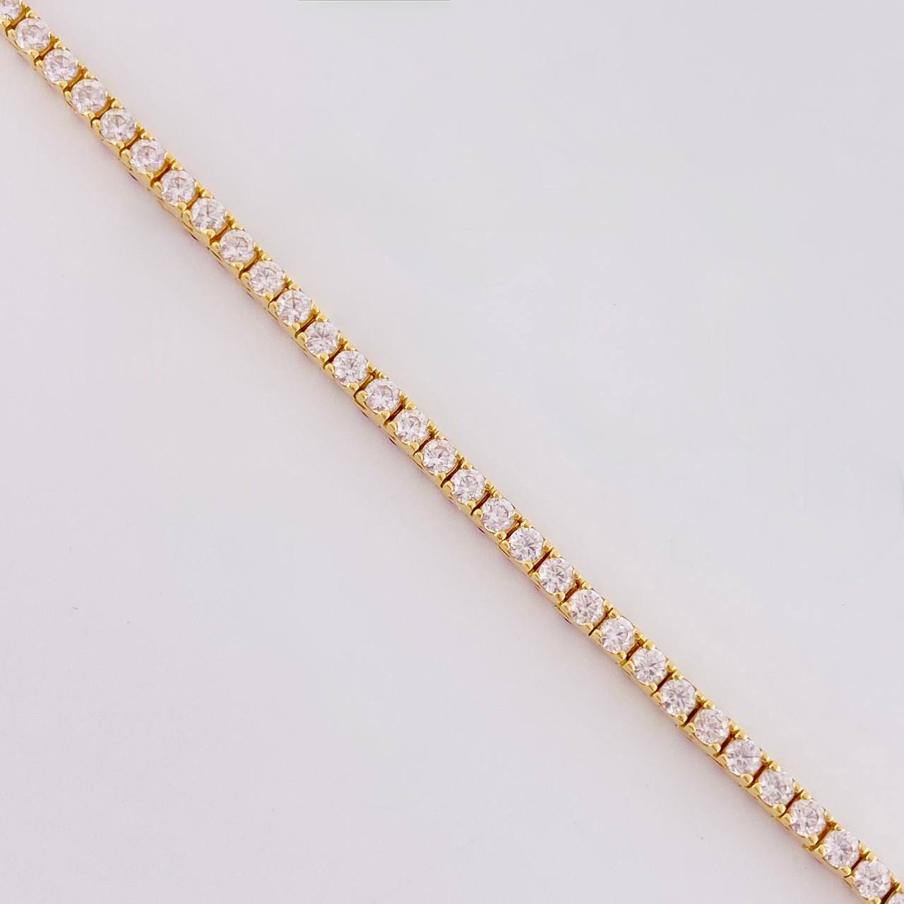 Pulso Tenis Doble faz 7.25g / 7 in / 2.1mm Oro Amarillo 18K