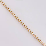 Pulso Tenis Doble faz 7.25g / 7 in / 2.1mm Oro Amarillo 18K