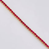Pulso Tenis Doble faz 7.25g / 7 in / 2.1mm Oro Amarillo 18K