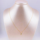 Set Cadena Veneciana + Dije Media Luna Esmeralda 3 Pts / 1.05 g / 17 3/4 in Oro Amarillo 18K
