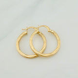 Osiris Hoop Earrings 1.65 g / 1 in 18K Yellow Gold