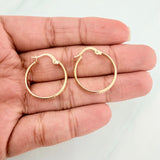 Kuki Hoop Earrings 1.55 g / 1 in 18K Yellow Gold