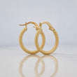 Candongas Cloe Escamada 1.9 g / 3/4 in Oro Amarillo 18K