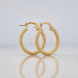 Candongas Cloe Escamada 1.9 g / 3/4 in Oro Amarillo 18K