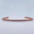Bracelet Tennis 11.45gr / 17.6cm / 2.9mm White Zircons 18K Rose Gold $
