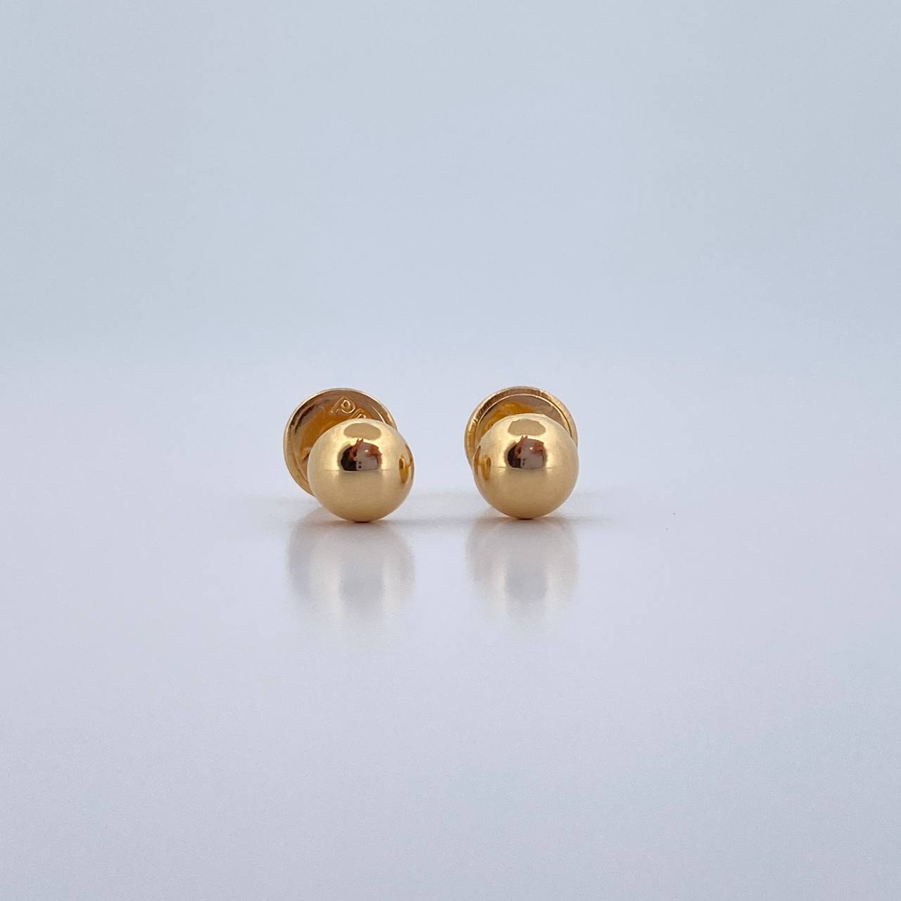 Topos Media Bola 0.45gr / 5mm Lisa Oro Amarillo 18K &