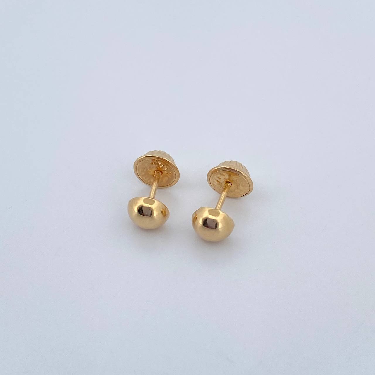 Topos Media Bola 0.45gr / 5mm Lisa Oro Amarillo 18K &